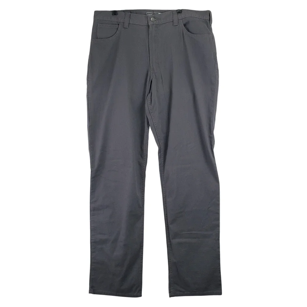 Carhartt BN2517-M Pants Mens 38x36 (Fits 38x35) Grey Workwear Rugged Utility